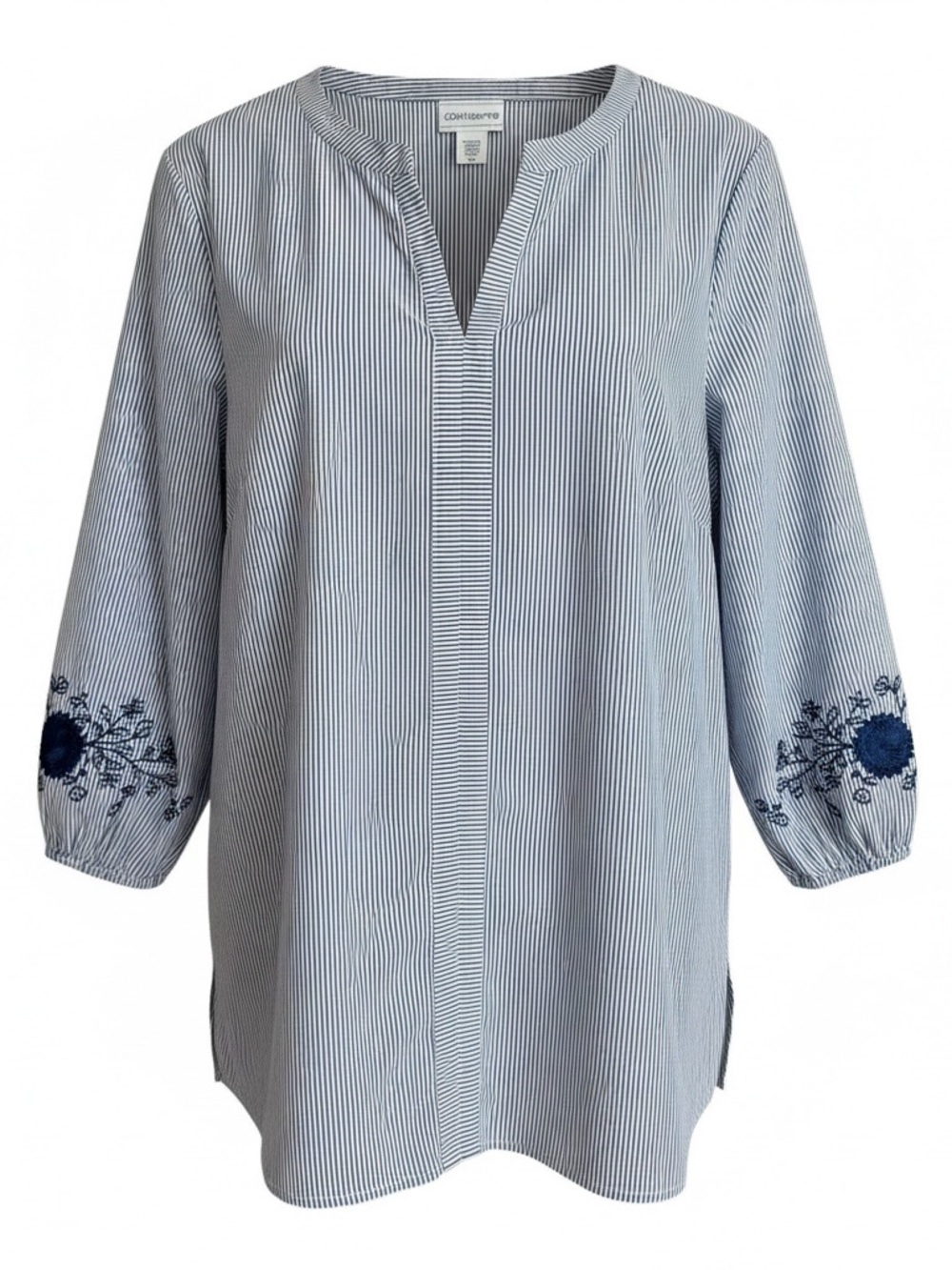 Liz Claiborne Striped V-Neck Blouse